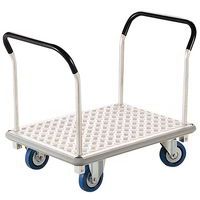 Carrello in inox e alluminio con sponda fissa